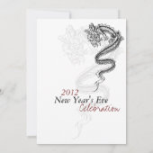 Invitation du Jour de l'An du Dragon 2012 (Dos)