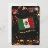 Invitation du jour de l'indépendance du Mexique (Devant)