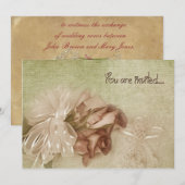 Invitation du jour de mariage (Devant / Derrière)