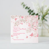 Invitation du jour de mère de pré de papillon (Debout devant)