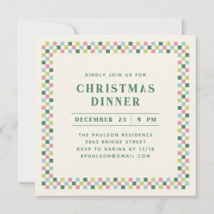 Invitation du Jour de Noël - Vert