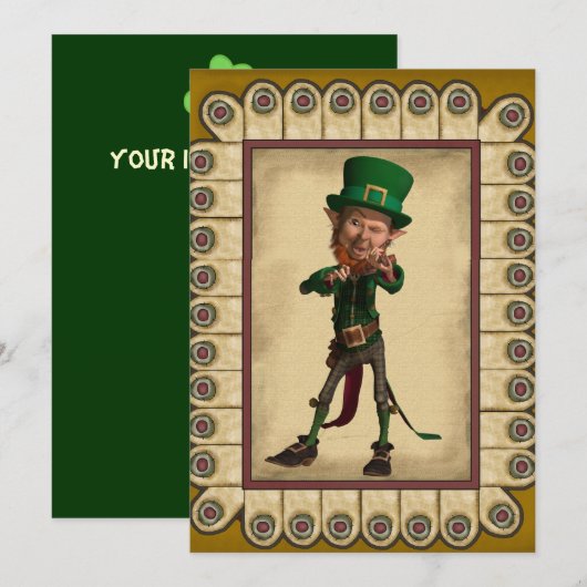 Invitation du jour de Patrick de saint (Devant / Derrière)