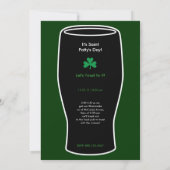 Invitation du jour de Saint-Patty - Slainte!Santé! (Dos)