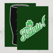 Invitation du jour de Saint-Patty - Slainte!Santé! (Devant / Derrière)