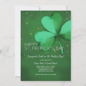 Invitation du jour de St Patrick d'aquarelle (Devant)