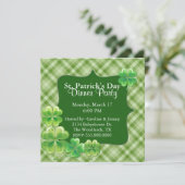 Invitation du jour de St Patrick de plaid et de (Debout devant)