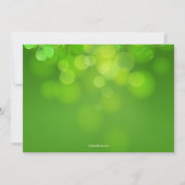 Invitation du jour de St Patrick de trèfle de (Dos)