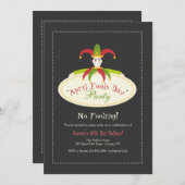 Invitation du jour d'imbécile d'avril (Devant / Derrière)