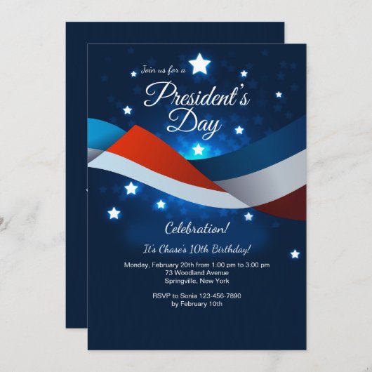 Invitation du jour du président (Devant / Derrière)