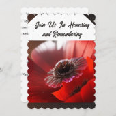 Invitation du jour du Souvenir (Devant / Derrière)