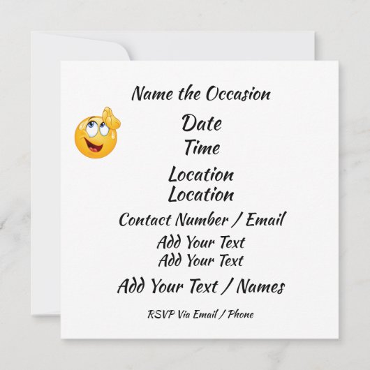 Invitation du jour fiscal (Dos)