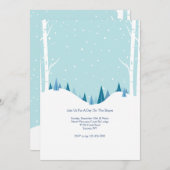 Invitation du jour neigeux (Devant / Derrière)