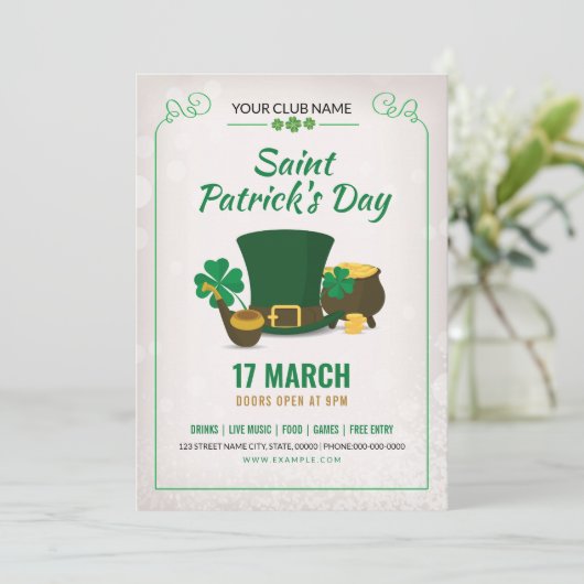 Invitation du jour Saint-Patricks (Debout devant)