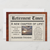 Invitation du journal de fête de retraite (Devant)