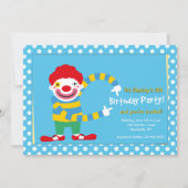 Invitation du joyeux clown deux (Devant)