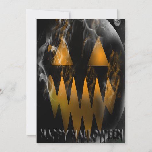 Invitation du Joyeux Halloween Jack-o'-lantern Par (Devant)
