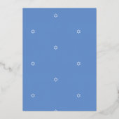 Invitation du juif hébreu Silver Foil Boy (Verso)