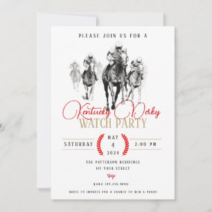 Invitation du Kentucky Derby Watch Party