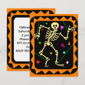 Invitation du KRW Skeleton Celebration Halloween P (Devant / Derrière)