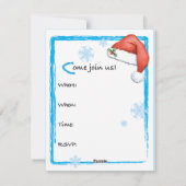 Invitation du laboratoire de chocolat de Noël (Dos)