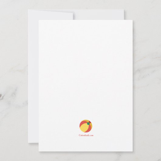 Invitation du lecteur de jouets (Dos)