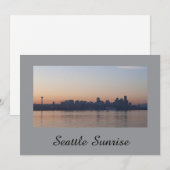 Invitation du lever de soleil de Seattle (Devant / Derrière)