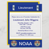 Invitation du lieutenant jg de la NOAA (Devant / Derrière)