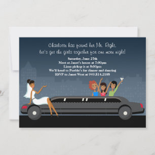 Invitation du Limo Bachelorette Party