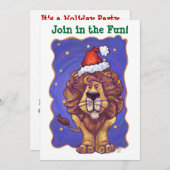 Invitation du Lion Holiday Party (Devant / Derrière)