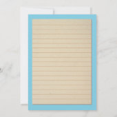 Invitation du livre bleu de la partie de graduatio (Dos)