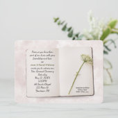 Invitation du livre de renouvellement Vow mariage (Debout devant)