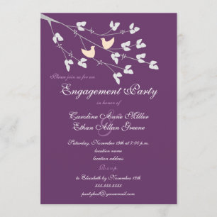 Invitation du Lovebirds Engagement Party