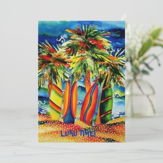 Invitation du Luau Beach Party (Debout devant)