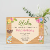 Invitation du Luau Party (Debout devant)