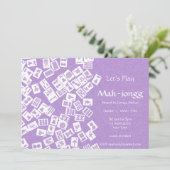 Invitation du Mah-jongg Game Party (Debout devant)