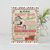 Invitation du marché de l'artisanat de vacances (Debout devant)