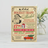 Invitation du marché de l'artisanat de vacances (Debout devant)