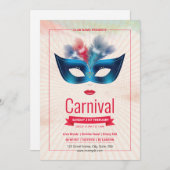 Invitation du Mardi Gras Party (Devant / Derrière)