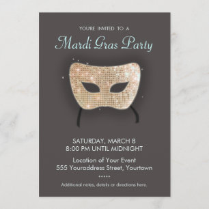 Invitation du Mardi Gras Party