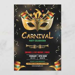 Invitation du Mardi Gras Party