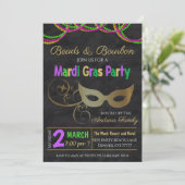 Invitation du Mardi Gras Party (Debout devant)