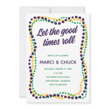 Invitation du Mardi Gras Party