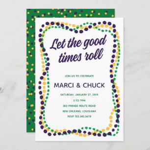 Invitation du Mardi Gras Party