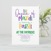 Invitation du Mardi Gras Party (Debout devant)