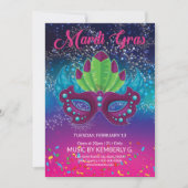 Invitation du Mardi Gras Party (Devant)