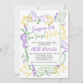 Invitation du Mardi Gras Party (Devant)