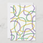 Invitation du Mardi Gras Party (Dos)
