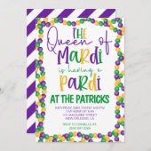 Invitation du Mardi Gras Party (Devant / Derrière)