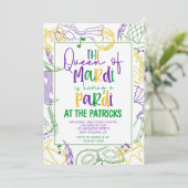 Invitation du Mardi Gras Party (Debout devant)