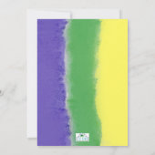 Invitation du Mardi Gras Party (Dos)